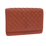 Bottega Veneta Intrecciato Pink Leather Wallet  (Pre-Owned)