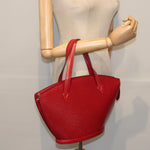 Louis Vuitton Saint Jacques Red Leather Shoulder Bag (Pre-Owned)