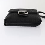 Fendi Zucchino Black Canvas Shoulder Bag (Pre-Owned)