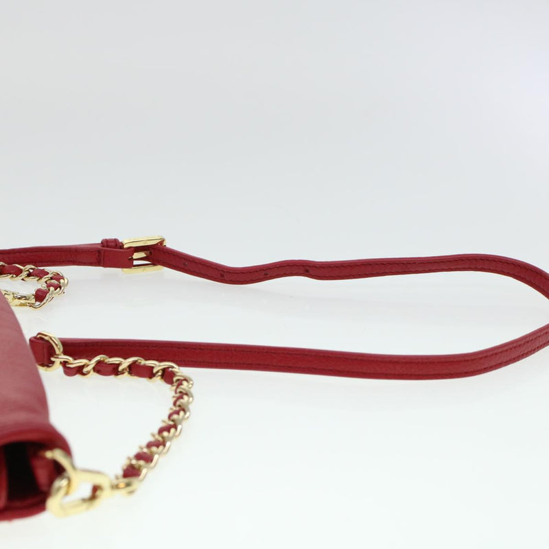 Tory Burch Red Leather Shoulder Bag (Pre-Owned)