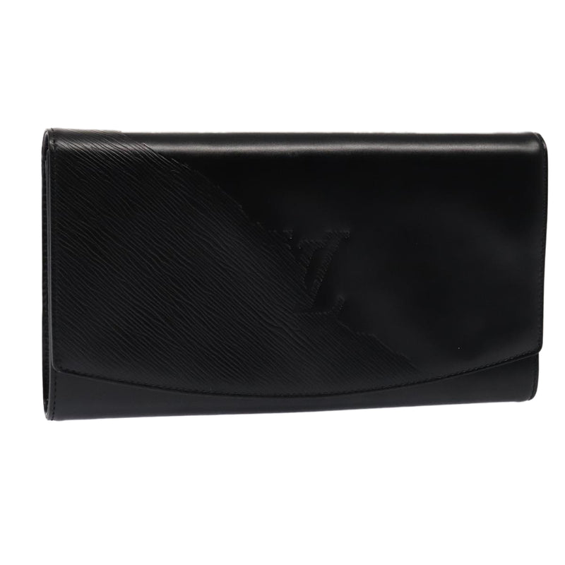 Louis Vuitton Aegean Black Leather Clutch Bag (Pre-Owned)