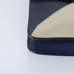 Fendi 2Jours Blue Leather Clutch Bag (Pre-Owned)