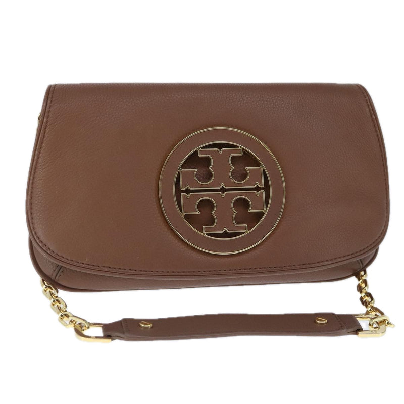 Tory Burch Brown Leather Shoulder Bag (Pre-Owned)