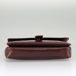 Salvatore Ferragamo Burgundy Leather Shoulder Bag (Pre-Owned)