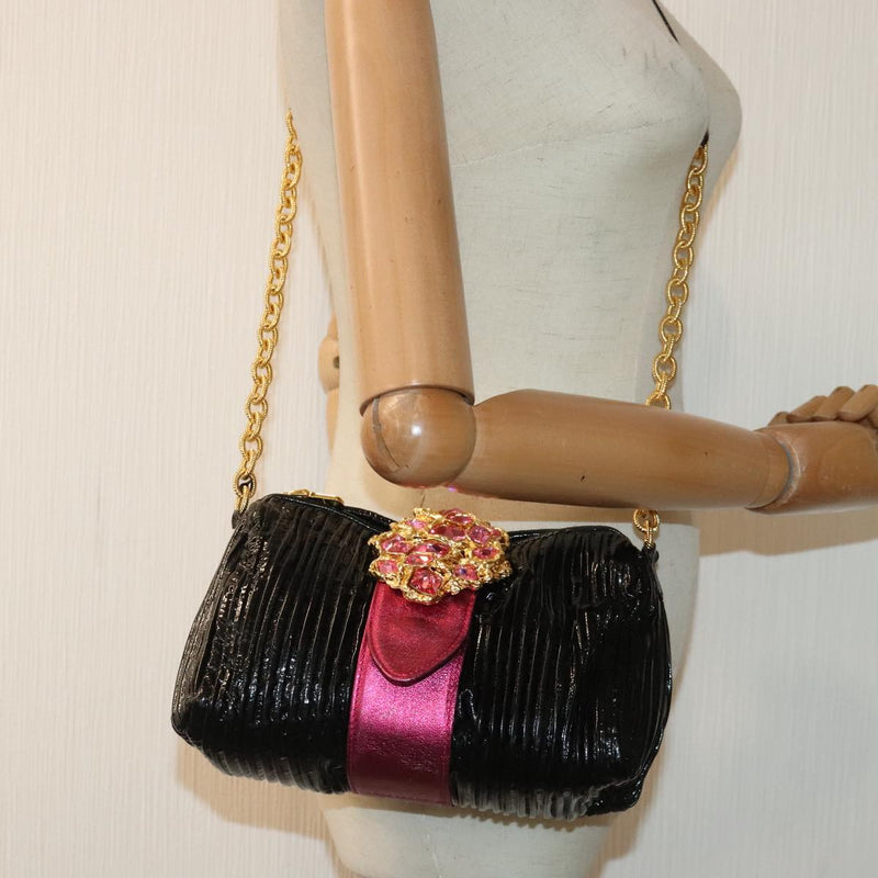 Miu Miu Black Leather Shoulder Bag (Pre-Owned)