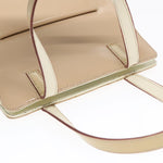 Salvatore Ferragamo Beige Patent Leather Handbag (Pre-Owned)