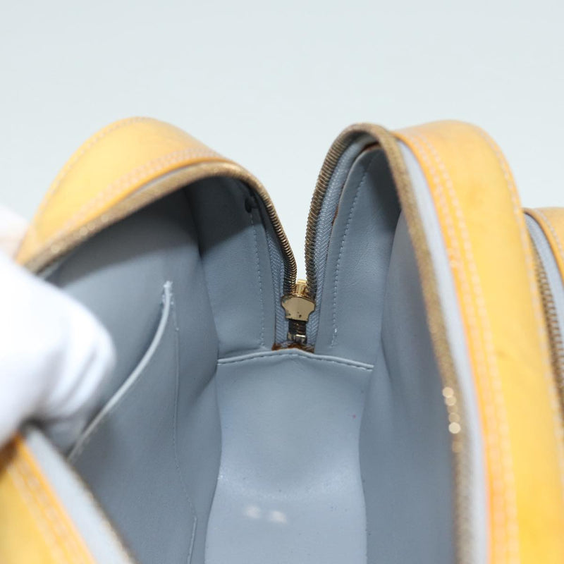 Louis Vuitton Marly Yellow Patent Leather Backpack Bag (Pre-Owned)