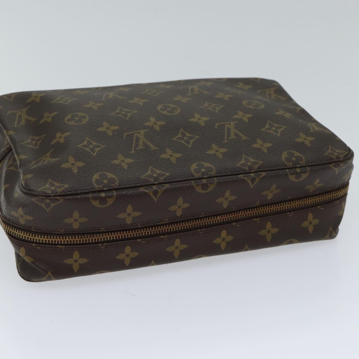 Louis Vuitton Trousse Toilette 28 Brown Canvas Clutch Bag (Pre-Owned)