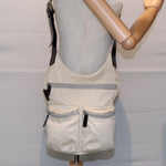 Fendi Beige Canvas Shoulder Bag (Pre-Owned)