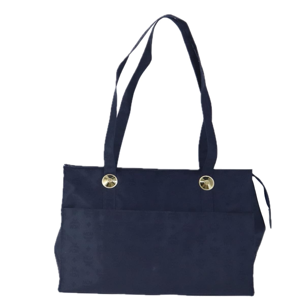 MCM Navy Synthetic Tote Bag (Pre-Owned)