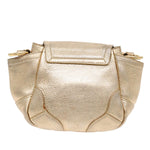 Prada Gold Leather Shoulder Bag (Pre-Owned)