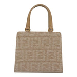 Fendi Beige Canvas Handbag (Pre-Owned)