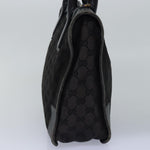 Gucci Gg Canvas Black Canvas Handbag (Pre-Owned)