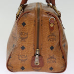 MCM Visetos Brown Canvas Handbag (Pre-Owned)