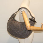 Jimmy Choo Brown Canvas Shoulder Bag (Pre-Owned)