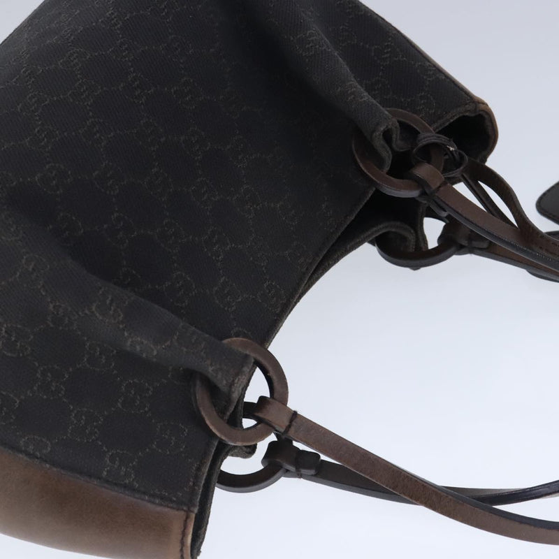 Gucci Cabas Brown Canvas Tote Bag (Pre-Owned)