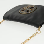 Tory Burch Black Leather Shoulder Bag (Pre-Owned)