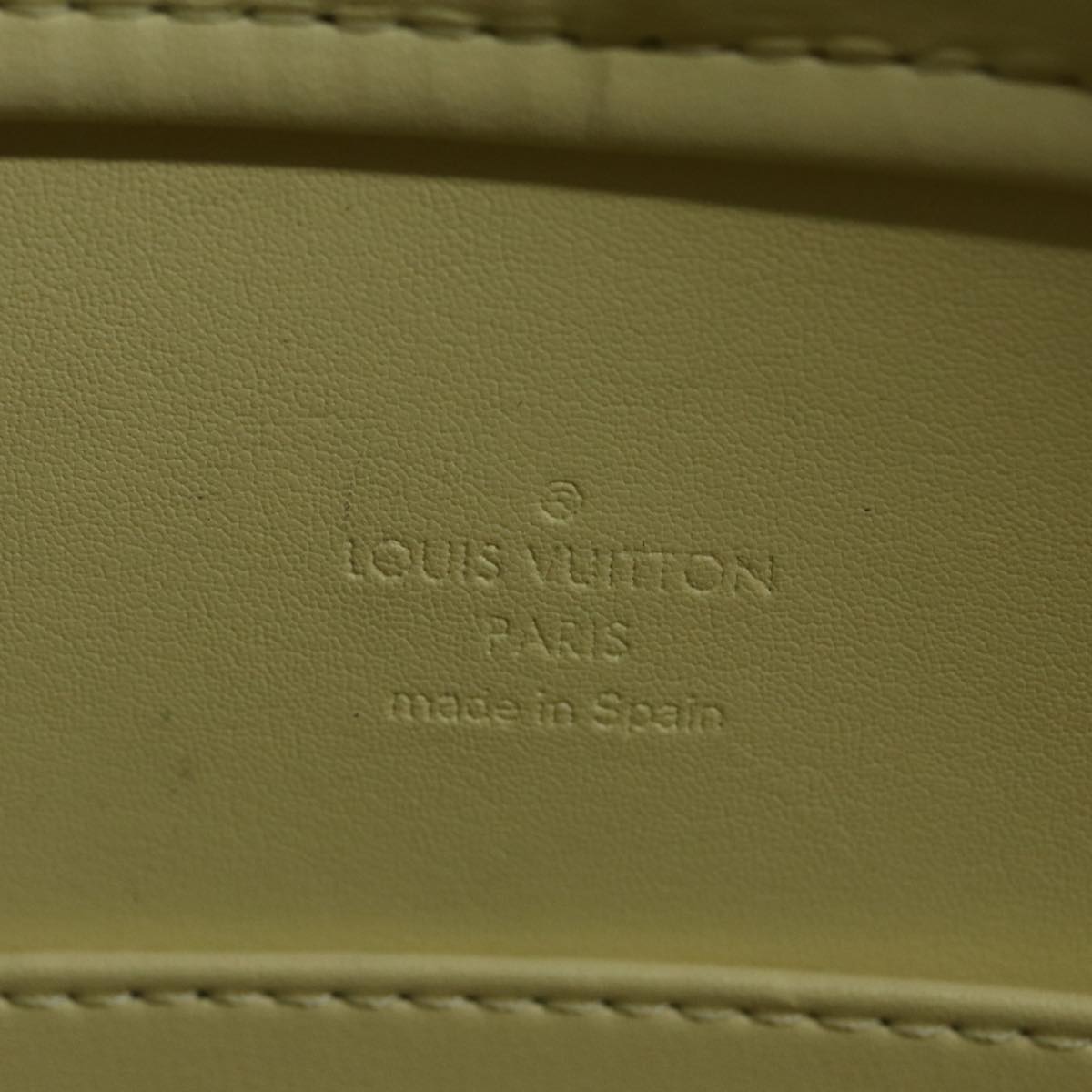 Louis Vuitton Columbus Yellow Patent Leather Tote Bag (Pre-Owned)