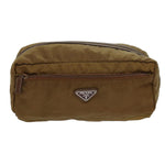 Prada Beige Synthetic Clutch Bag (Pre-Owned)