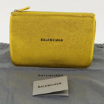 Balenciaga Everyday Gold Leather Clutch Bag (Pre-Owned)