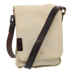 Fendi Beige Canvas Shoulder Bag (Pre-Owned)