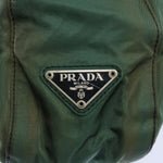 Prada Tessuto Green Synthetic Shoulder Bag (Pre-Owned)