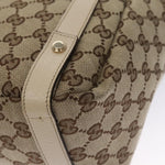 Gucci Abbey Beige Canvas Tote Bag (Pre-Owned)