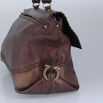 Salvatore Ferragamo Brown Leather Handbag (Pre-Owned)