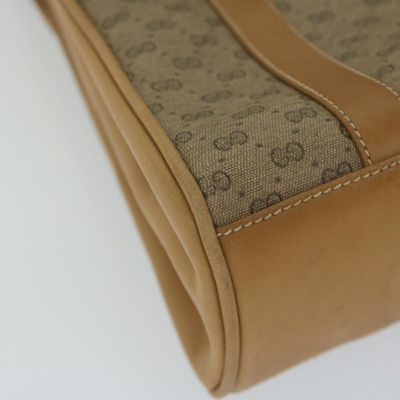 Gucci Gg Canvas Beige Canvas Handbag (Pre-Owned)