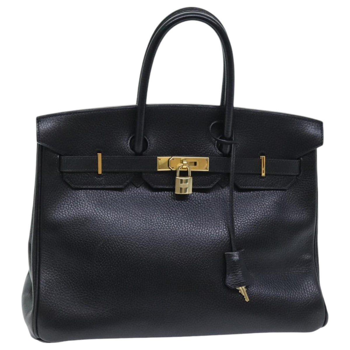 Hermès Birkin 35 Black Leather Handbag (Pre-Owned)