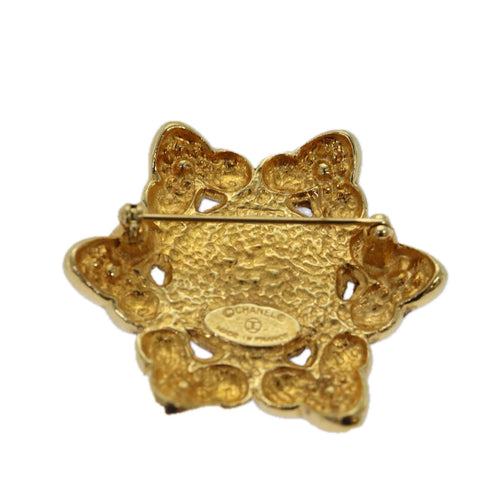 Chanel Coco Mark Gold Metal Brooch Jewelry (Pre-Owned)