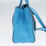 Fendi 2Jours Blue Leather Handbag (Pre-Owned)