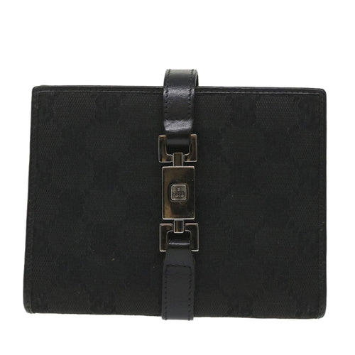 Gucci Couverture Agenda Black Canvas Wallet  (Pre-Owned)