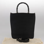 Gucci Bamboo Black Synthetic Handbag (Pre-Owned)