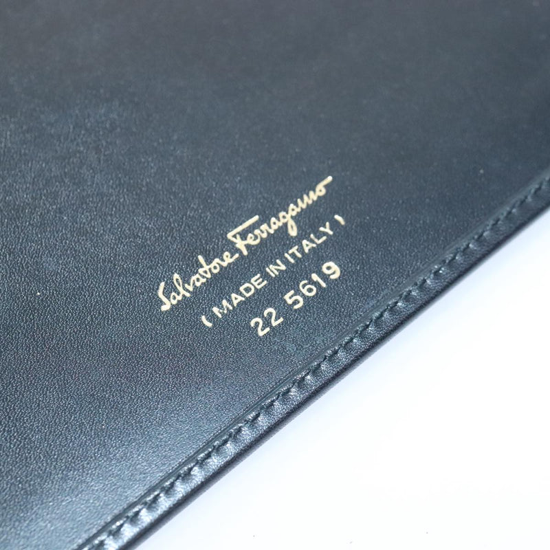 Salvatore Ferragamo Black Leather Wallet  (Pre-Owned)