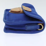 Prada Blue Canvas Shoulder Bag (Pre-Owned)