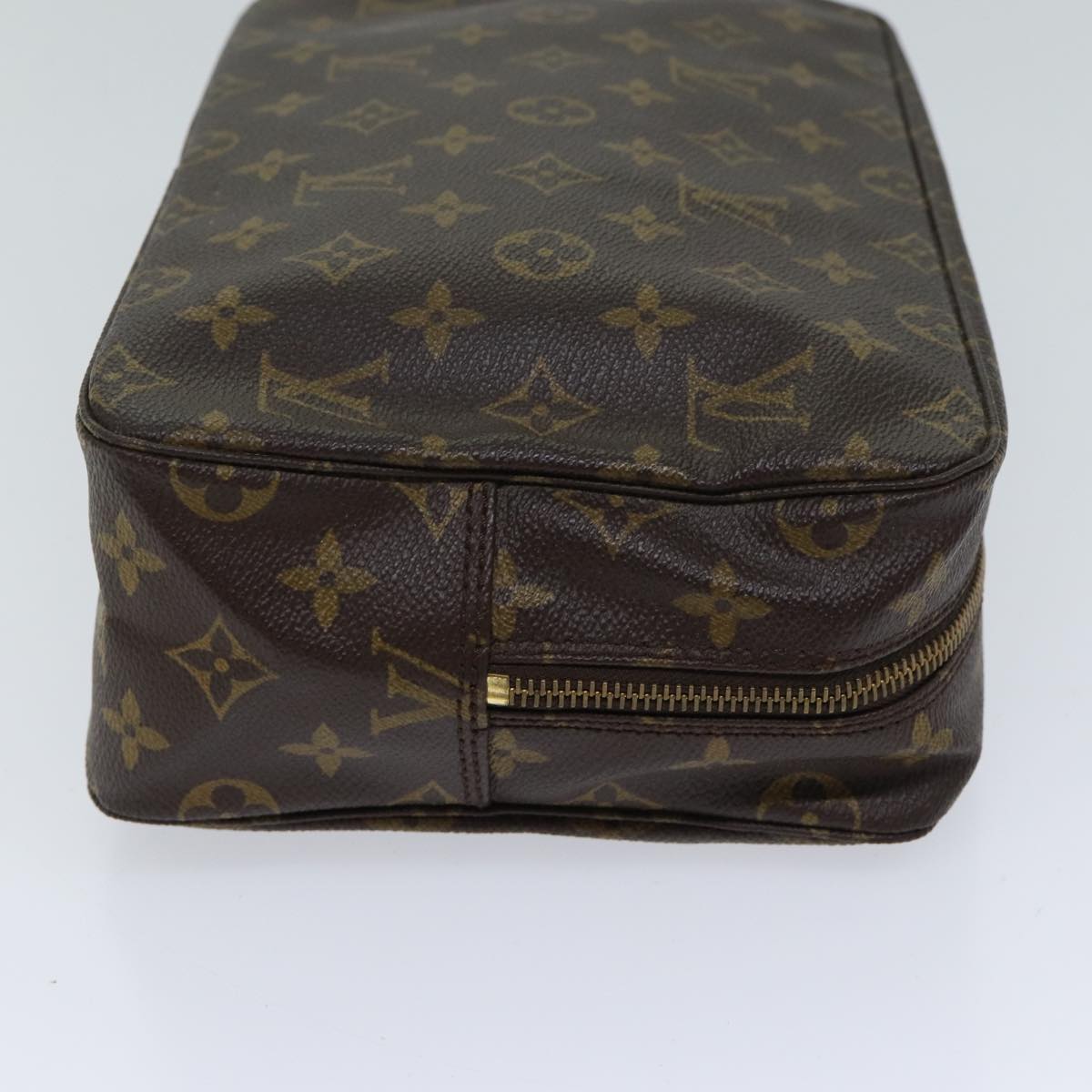 Louis Vuitton Trousse Toilette 28 Brown Canvas Clutch Bag (Pre-Owned)