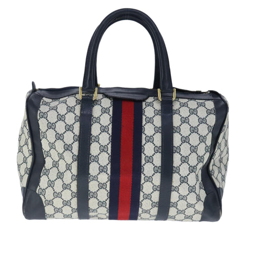 Gucci Ophidia Navy Canvas Travel Bag (Pre-Owned)