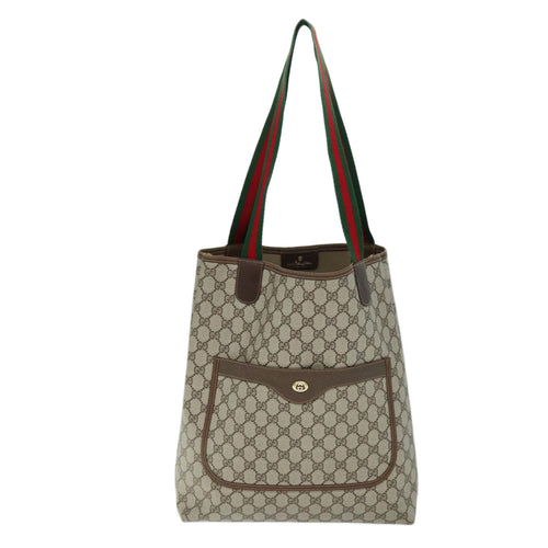 Gucci Ophidia Beige Canvas Tote Bag (Pre-Owned)