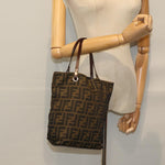 Fendi Zucca Multicolour Canvas Handbag (Pre-Owned)