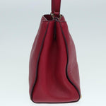 MCM Burgundy Leather Handbag (Pre-Owned)