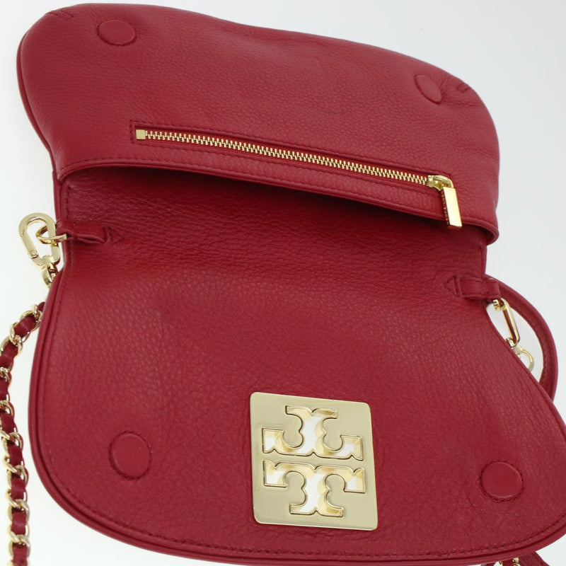 Tory Burch Red Leather Shoulder Bag (Pre-Owned)