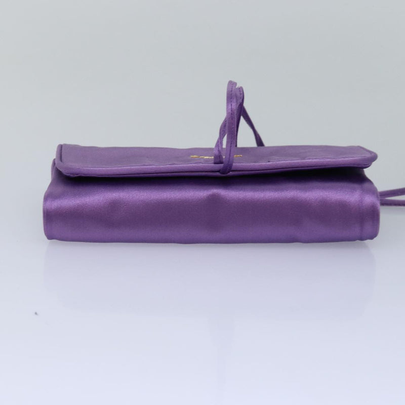 Prada -- Purple Silk Clutch Bag (Pre-Owned)