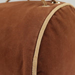 Hermès Polochon Mimil Brown Canvas Backpack Bag (Pre-Owned)