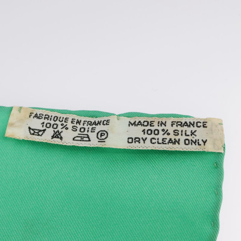 Hermès Green Silk Scarf  (Pre-Owned)