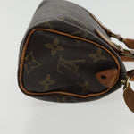 Louis Vuitton Mini Speedy Brown Canvas Handbag (Pre-Owned)