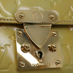 Louis Vuitton Spring Street Beige Patent Leather Handbag (Pre-Owned)