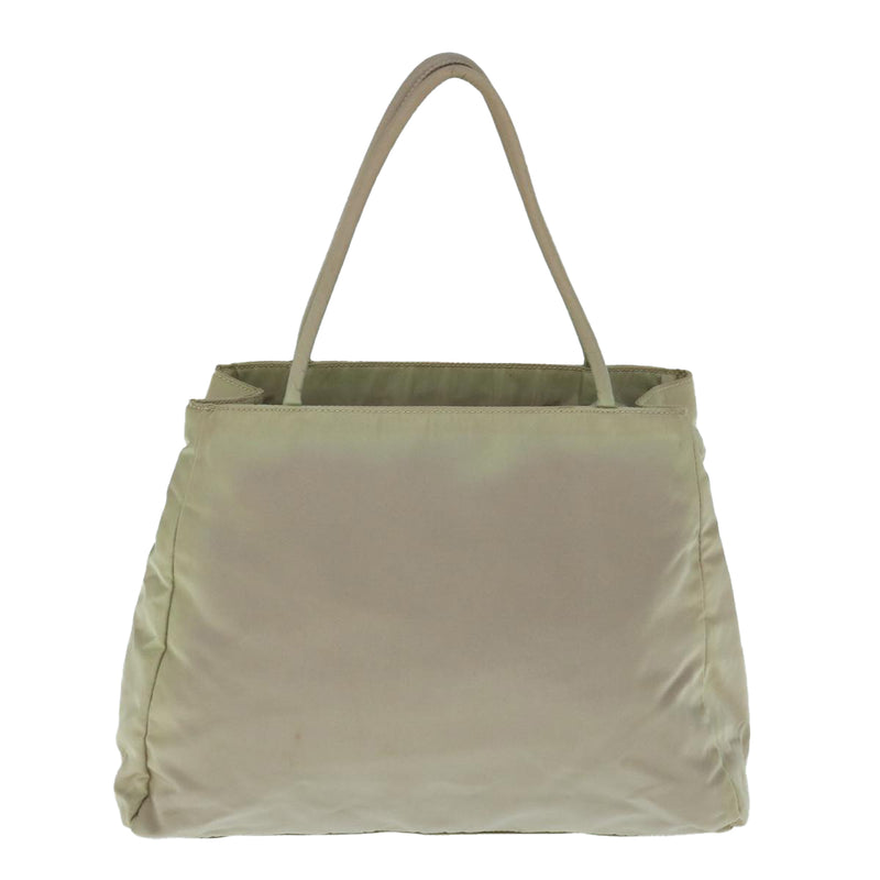 Prada Tessuto Beige Synthetic Handbag (Pre-Owned)