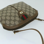 Gucci Gg Canvas Beige Canvas Shoulder Bag (Pre-Owned)