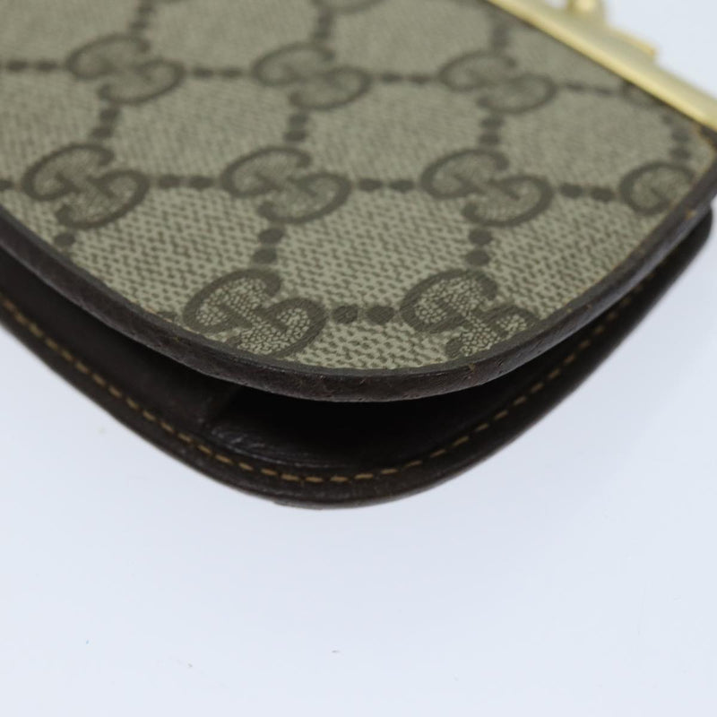 Gucci Gg Pattern Beige Canvas Wallet  (Pre-Owned)